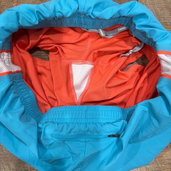 Blue and Orange Niki Dri-fit Athletic Shorts with Built In Shorts - Picture 5 of 7